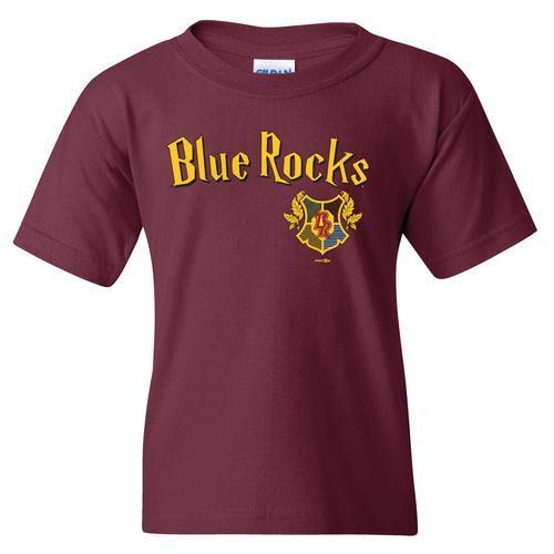 Wilmington Blue Rocks Youth Maroon Wizard Tee