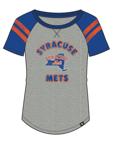 47 Grey/Royal Ladies Fly Out Tee