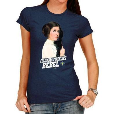 Columbia Fireflies Women's Navy Star Wars Tee