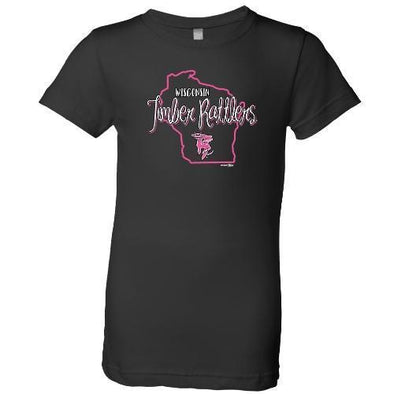Wisconsin Timber Rattlers Pink State Youth T