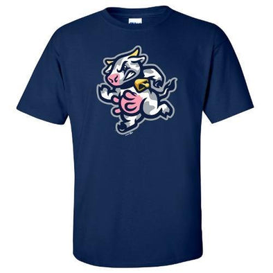 Wisconsin Udder Tuggers Navy Primary T-Shirt