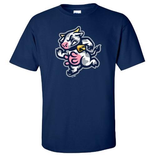 Wisconsin Udder Tuggers Navy Primary T-Shirt