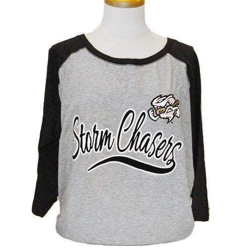 Omaha Storm Chasers Women's Plus 3/4 Raglan Tee