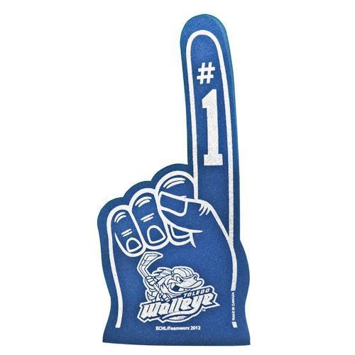 Navy Walleye Foam Finger