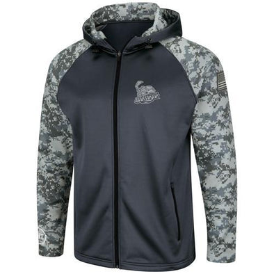 Toledo Walleye OHT Full Zip Camo Hooded Sweatshirt