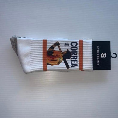 Round Rock Express Correa Player Socks White