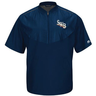 Scranton/Wilkes-Barre RailRiders Majestic Navy SWB On-Field Training Jacket