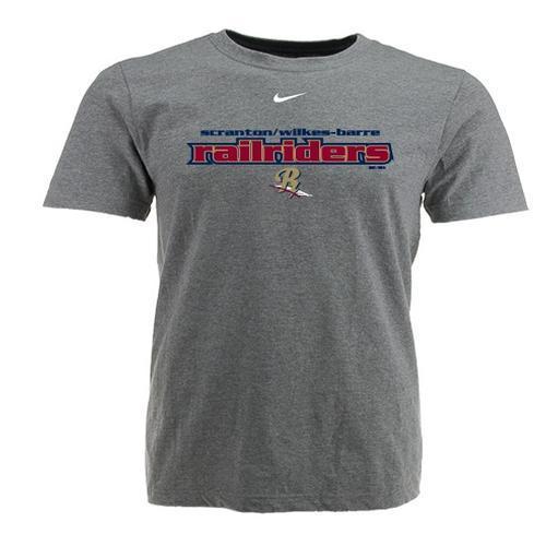 Scranton/Wilkes-Barre RailRiders Youth Nike Gray RailRiders Tee