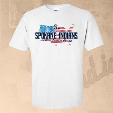 Spokane Indians White Eisenhower Tee