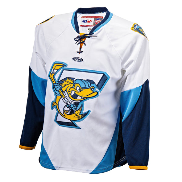 White Walleye AK Replica Jersey