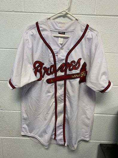 White Braves Jersey