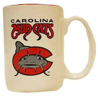 Carolina Mudcats White Ceramic Coffee Mug