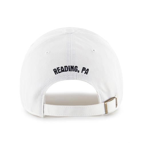 Reading Fightin Phils '47 White Adj. Reading Phillies R Cross Bats 1967 Cap