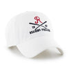 Reading Fightin Phils '47 White Adj. Reading Phillies R Cross Bats 1967 Cap