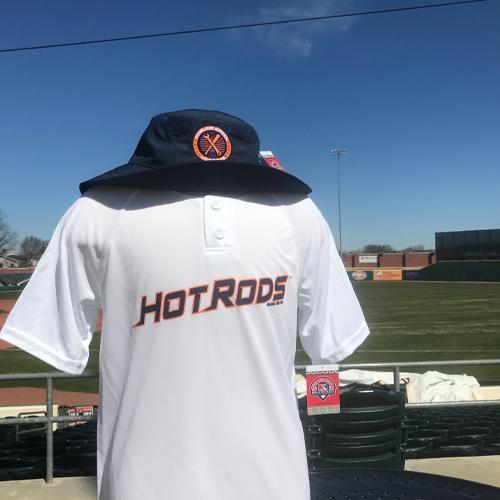 Bowling Green Hot Rods White Jersey Wordmark