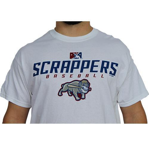 Fess MiLB White Scrappy Tee