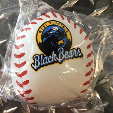 West Virginia Black Bears White Rawlings Soft Logo Baseball