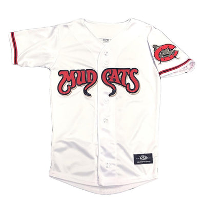 Carolina Mudcats Youth White Pro Mesh Replica Jersey