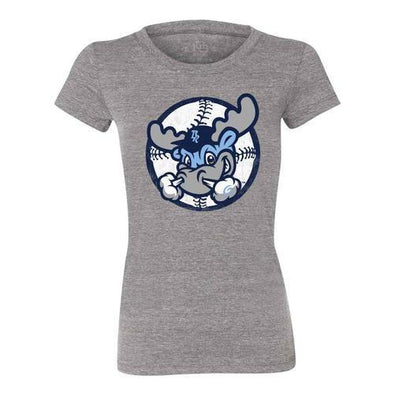 Wilmington Blue Rocks Ladies Gray Circle Tee