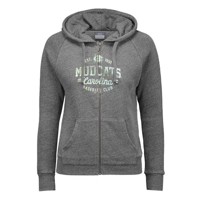 Carolina Mudcats Women's Graphite Cloud Full Zip