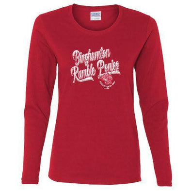 Womens LS Breezy Red