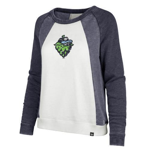 '47 Women's Fade Out Block Crew, Hillsboro Hops