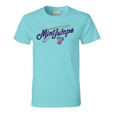 Louisville Bats Women's Mint Julep Mint Wordmark Tee