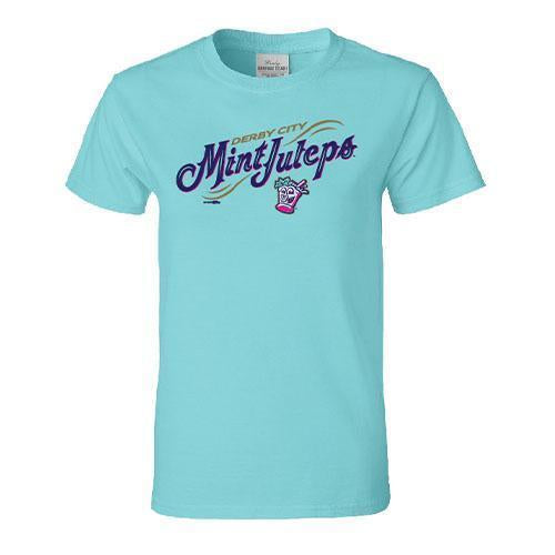 Louisville Bats Women's Mint Julep Mint Wordmark Tee