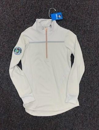 Women's Rose Gold Quarter-Zip White/Cream