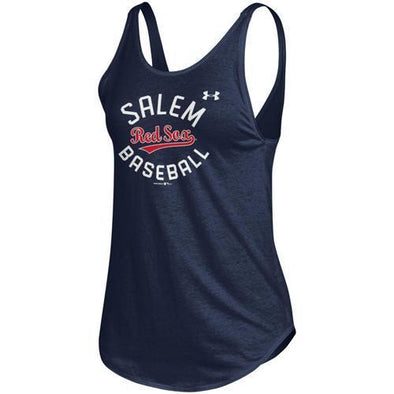 Salem Red Sox Under Armour Navy Women's Tank