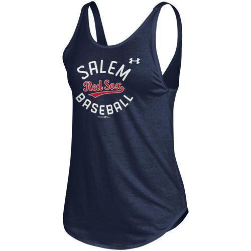Salem Red Sox Under Armour Navy Women's Tank