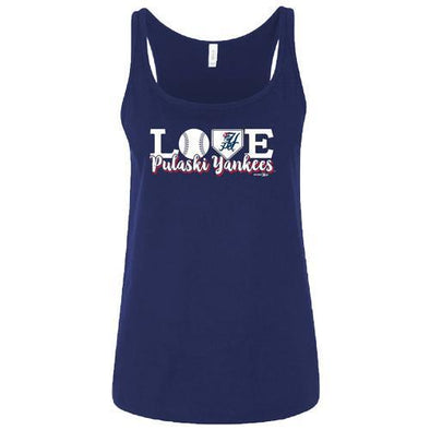 Pulaski Yankees Women's Pulaski Yankees LOVE Tank Top - Navy