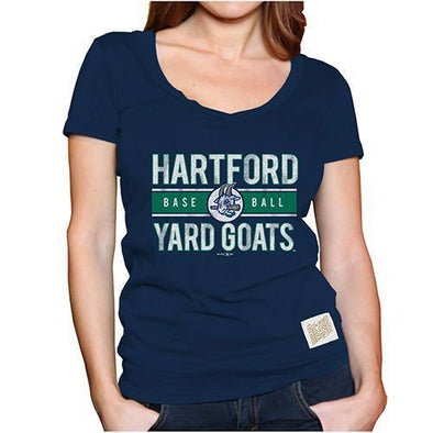 Hartford Yard Goats Women's V-Neck Base T-Shirt