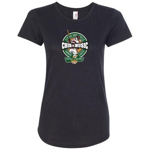 Richmond Flying Squirrels Womens Chin Music Scoop Tee