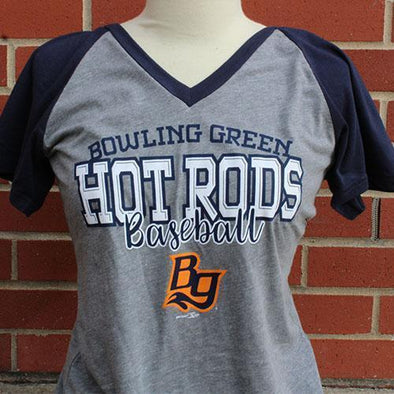 Bowling Green Hot Rods Women's Raglan V-Neck