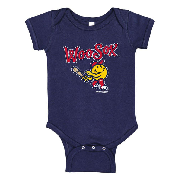 Worcester Red Sox Navy Primary Onesie