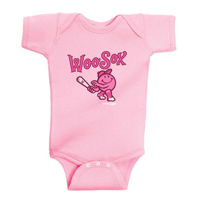 Worcester Red Sox Pink Infant Primary Onesie