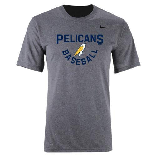 MYRTLE BEACH PELICANS NIKE YOUTH GRAY MILB273 DRIFIT TEE