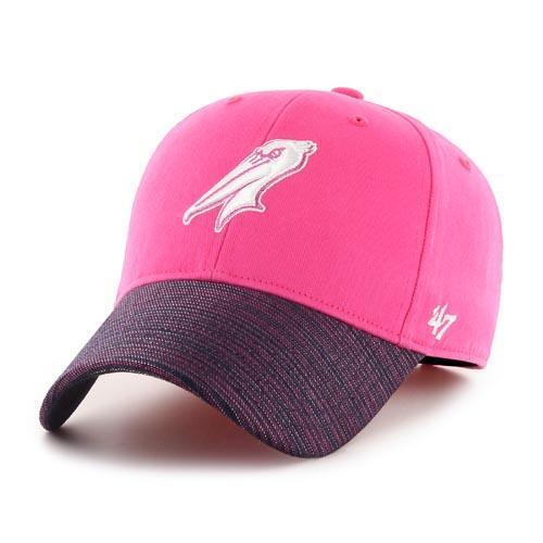 Myrtle Beach Pelicans 47 BRAND YOUTH PINK LUREX STRIPE CAP