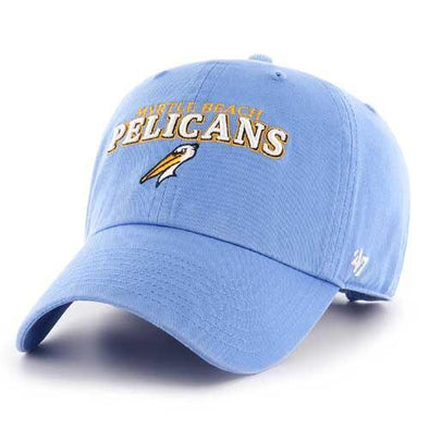 Myrtle Beach Pelicans 47 BRAND PERIWINKLE YAKKER CLEANUP CAP