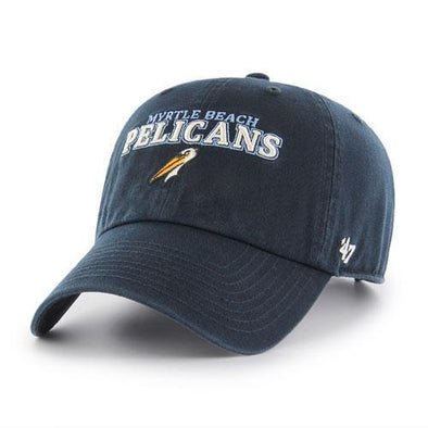 Myrtle Beach Pelicans 47 BRAND NAVY YAKKER CLEAN UP CAP