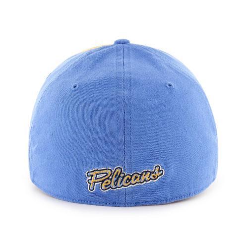 Myrtle Beach Pelicans 47 BRAND PERIWINKLE AND YELLOW SOPHOMORE ALT CLOSER