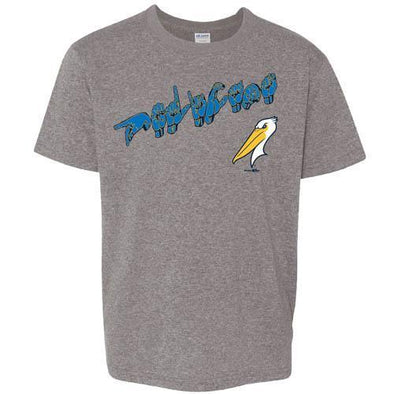 Myrtle Beach Pelicans ASL BIMM RIDDER YOUTH GRAPHITE HEATHER SOFTSTYLE TEE