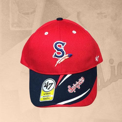 Spokane Indians Youth Baloo MVP Red Adj Cap