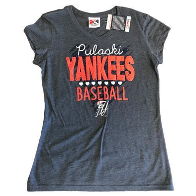 Pulaski Yankees Youth Pulaski Yankees Hearts T-Shirt