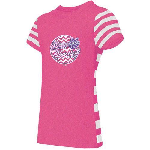 Burlington Bees Youth Pink Chevron