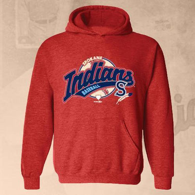 Spokane Indians Youth Red Hooded Sweatshirt