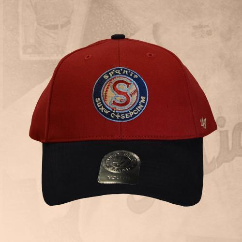 Spokane Indians Youth Salish Red w/Navy Adj Cap