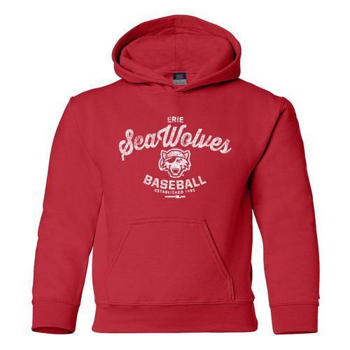 Erie SeaWolves MV Youth Fleece - Red