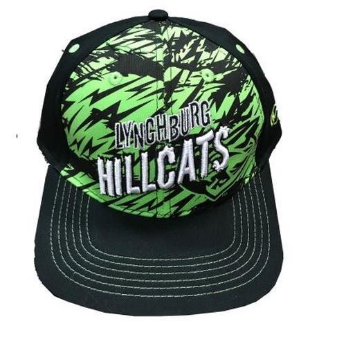 Lynchburg Hillcats Youth Flash Lime/Black Cap